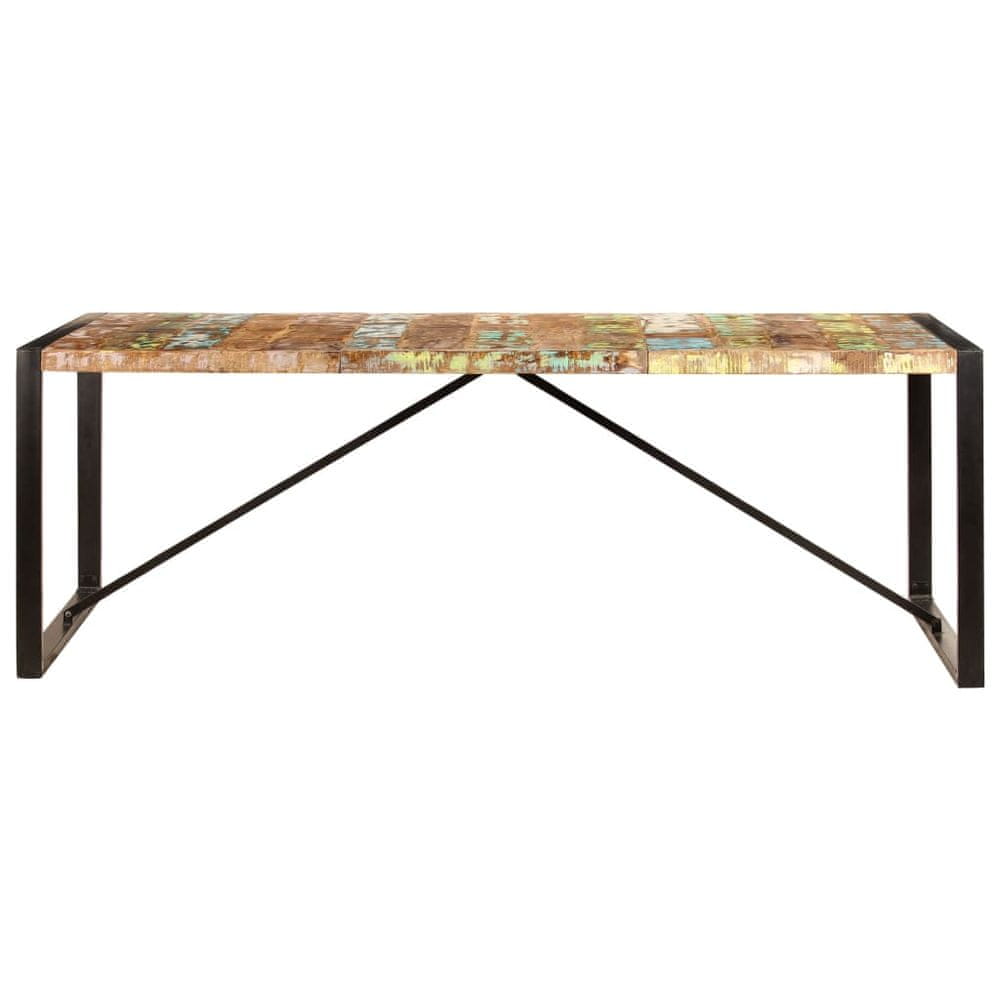 Vidaxl Jedálenský stôl 220x100x75 cm, recyklovaný masív